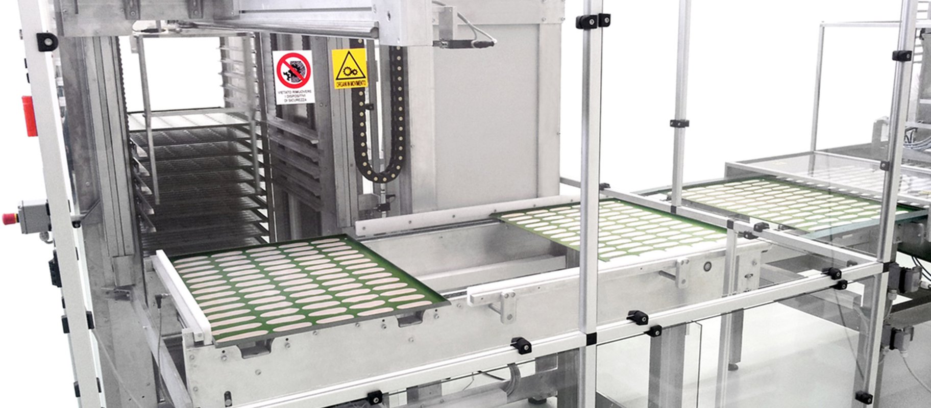 Automatic panning and racks loader